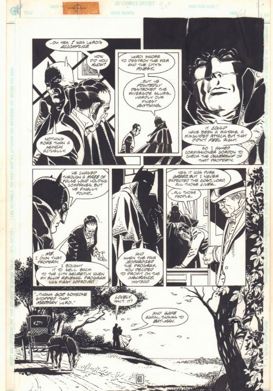 Batman Noir, Gotham by Gaslight: Master of the Future, Page 61, in Joe S's  Batman Noir Comic Art Gallery Room