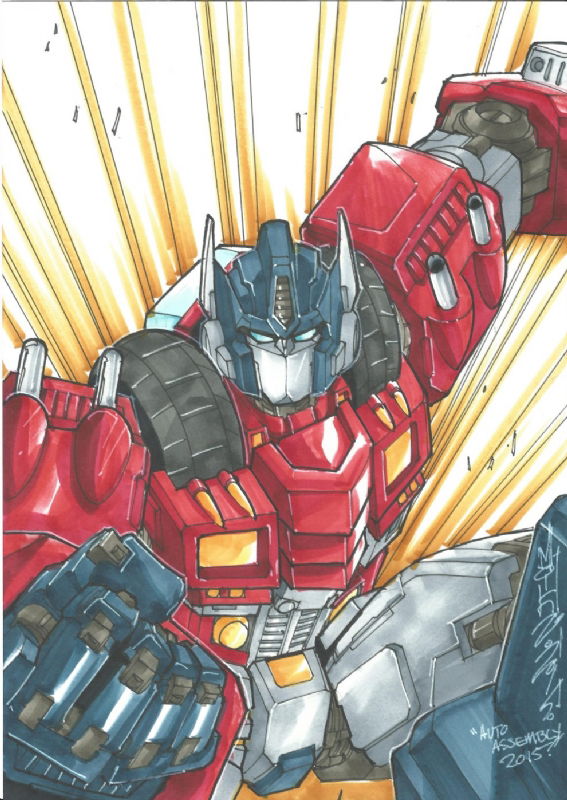 MTMTE Orion Pax by Alex Milne, in Martin Smith's Transformers Comic Art ...