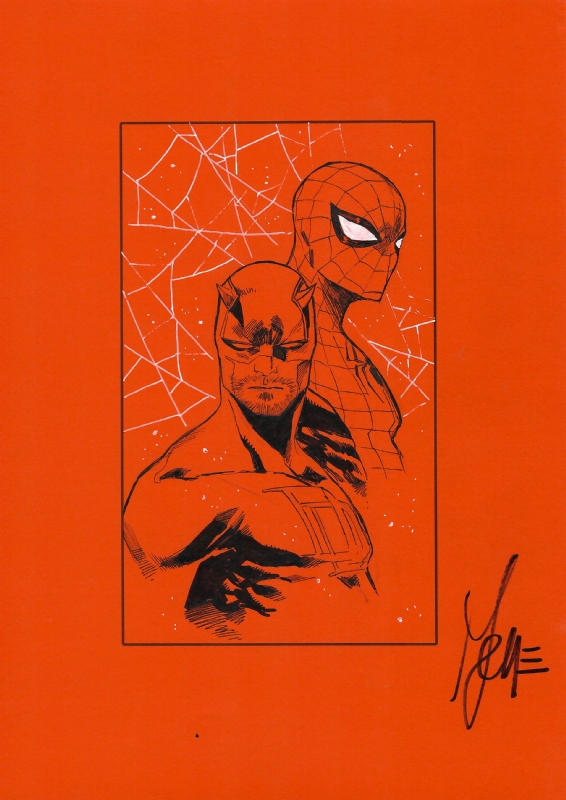 Daredevil & Spider-man - Marco Checchetto Comic Art