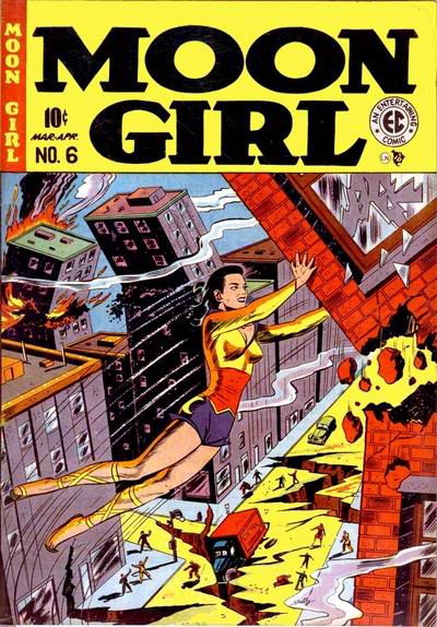 MOON GIRL COMICS # 6 - 1949 sheldon moldoff, in Red Raven's ...