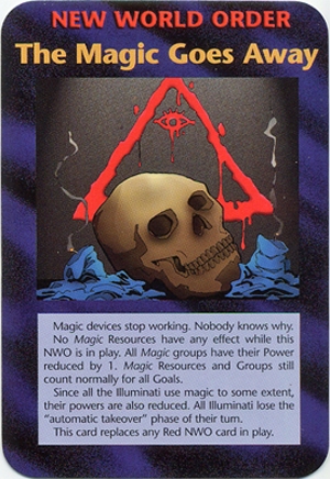 illuminati cards - the magic goes away, in Red Raven's collectionneur Comic  Art Gallery Room