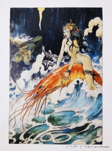 MILO MANARA MEDUSA , in Red Raven's collectionneur Comic Art