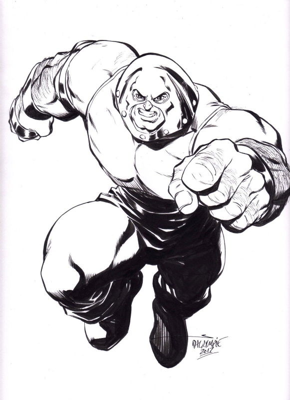 Juggernaut, in Da Man's Scott Dalrymple Comic Art Gallery Room