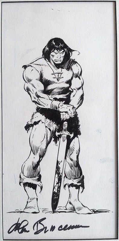 Conan The Barbarian holding a sword - standing, in Eirik Meland's John ...