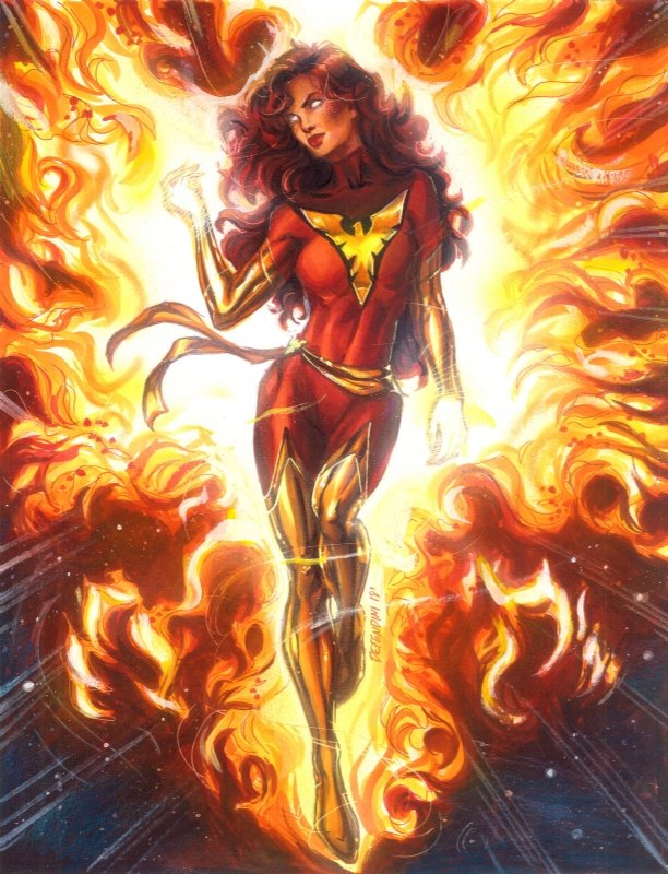 X Men Dark Phoenix By Steven Defendini In Daniel B S Commissions Comic Art Gallery Room