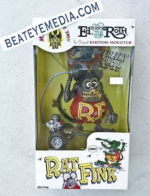 Rat Fink Skateboard Bobblehead Ed Roth Rare Collectible Big Daddy Action Figure 