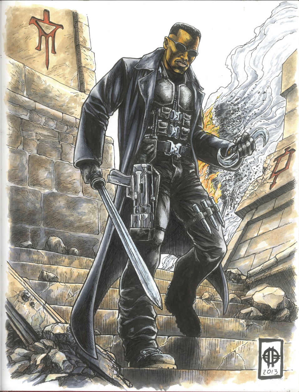 Blade, in Ronald Shepherd's Commission Art Work Collection Volume 1