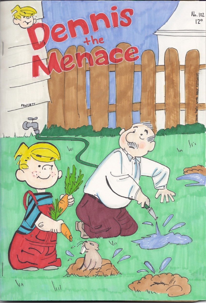 Dennis The Menace, in Ronald Shepherd's Miscellaneous Sketch Covers Comic  Art Gallery Room