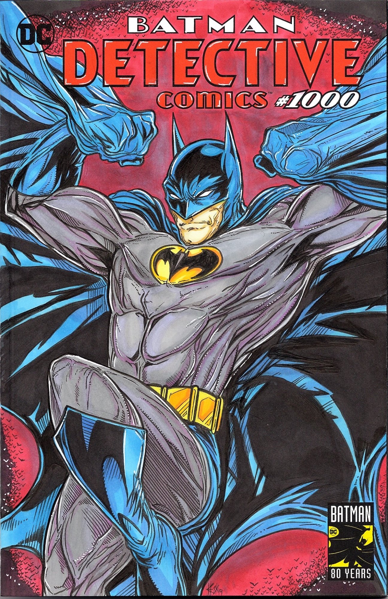 Batman Detective Comics 1000, in Ronald Shepherd's DC Sketch Covers Comic  Art Gallery Room