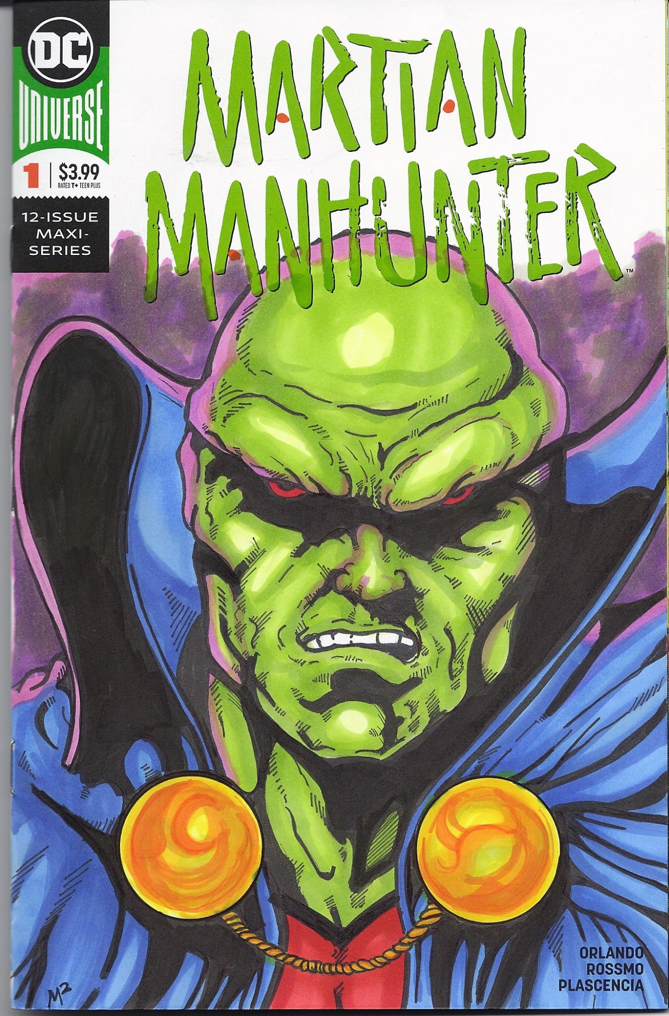 Martian Manhunter In Ronald Shepherds Dc Sketch Covers Comic Art Gallery Room 4255