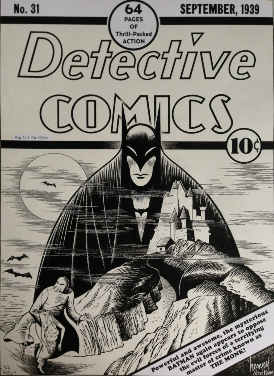 Cover Recreation: Batman -Detective Comics #31 by Marc Hempel , in Francis  Chervenak's Commissions, Sketches, Recreations Comic Art Gallery Room