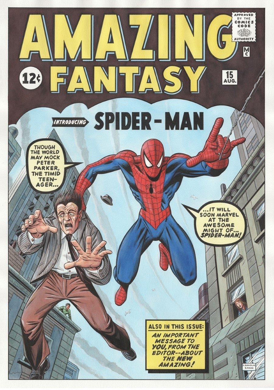 Marvel Comics Amazing Fantasy 15 1st Appearance of Spiderman 