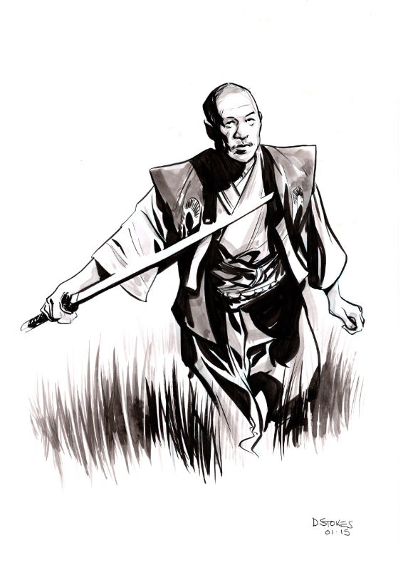 Takashi Shimura by Dave Stokes, in Tobias N.'s Commissions Comic Art ...