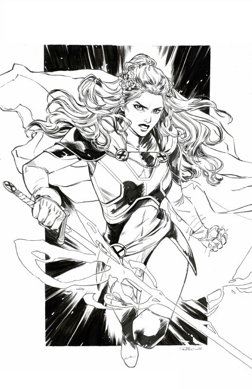 Danica Brine - Captain Britain Sketch, In Eddy Choi's Comic Book Legal 