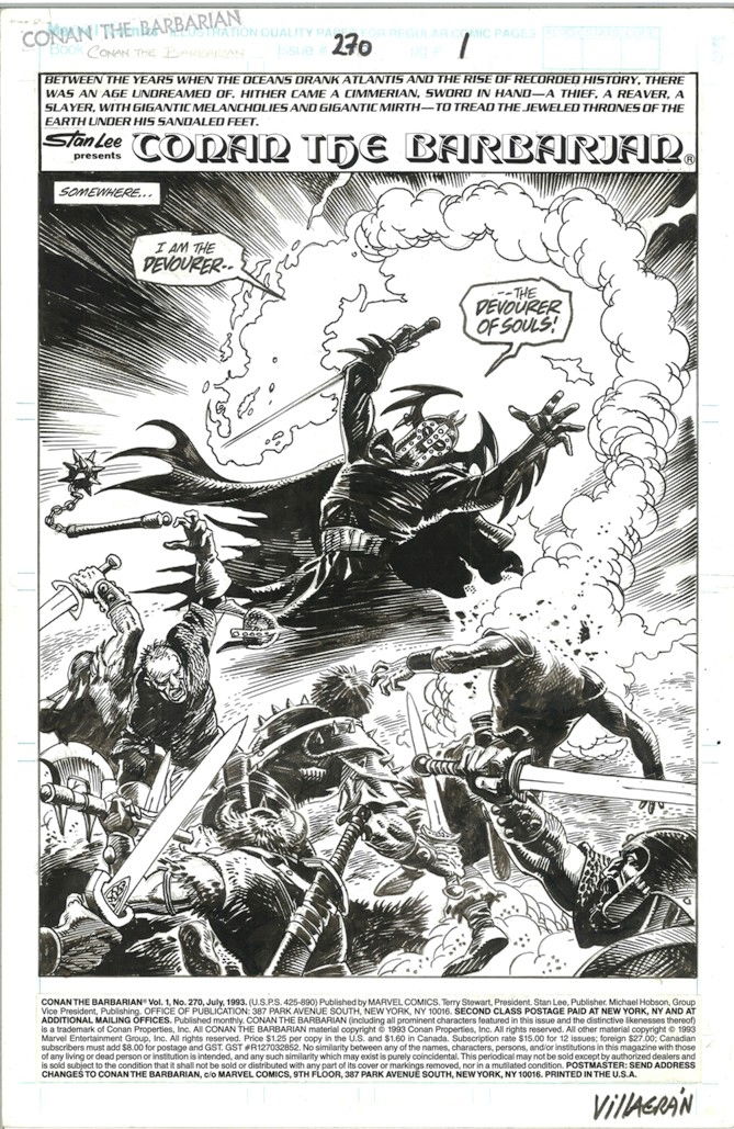 Conan The Barbarian 270 Pg 01 In Magnus Reithaugs Conan The Barbarian 270 To 272 Comic Art 