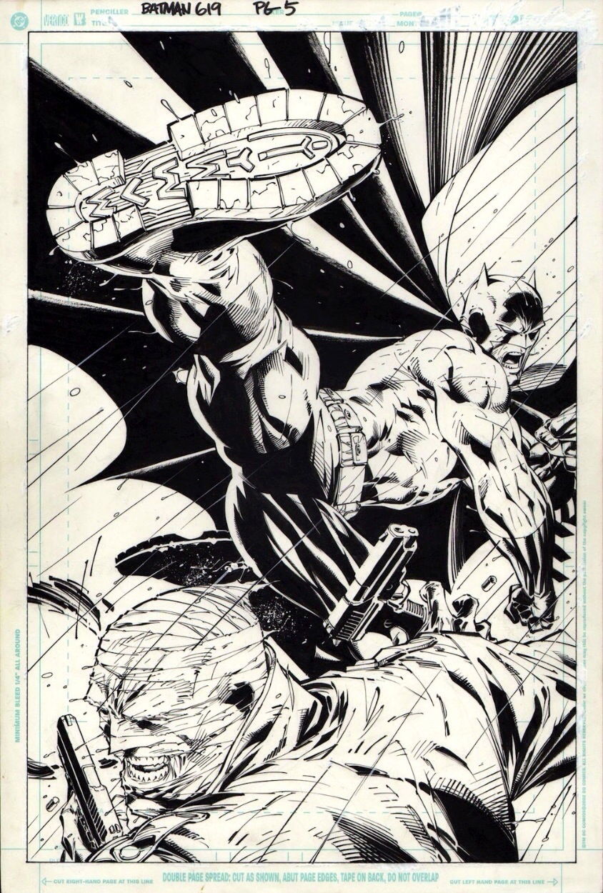 Batman Hush 619,  ~ Jim Lee & Scott Williams, in Dermot D's Jim Lee &  Scott Williams Comic Art Gallery Room