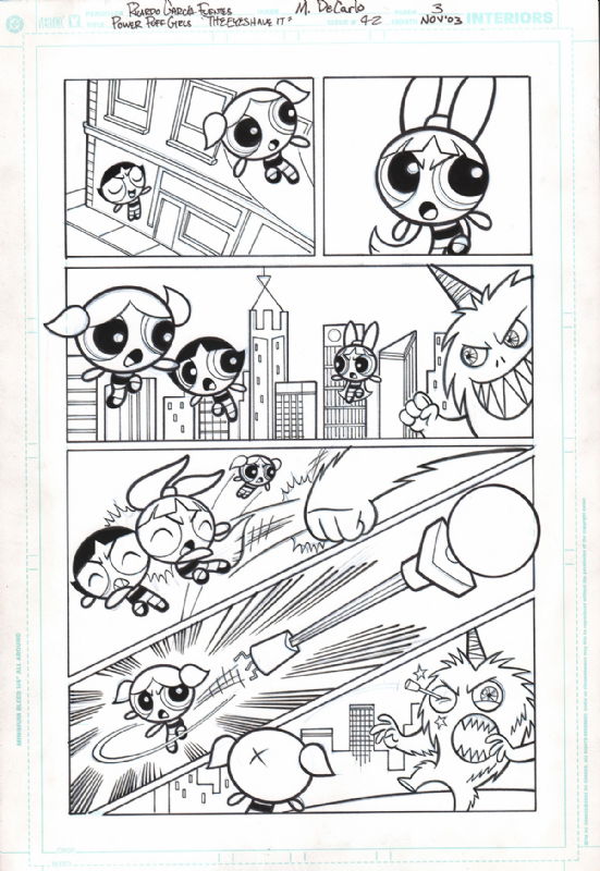 Power Puff Girls 42 Page 3 In Todd Sheffers My Original Art Gallery Comic Art Gallery Room 3604