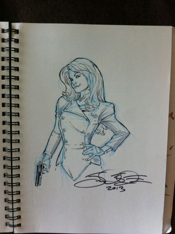 Cover Girl (gi Joe), In Eric Grubb's Gi Joe Sketchbook Comic Art 