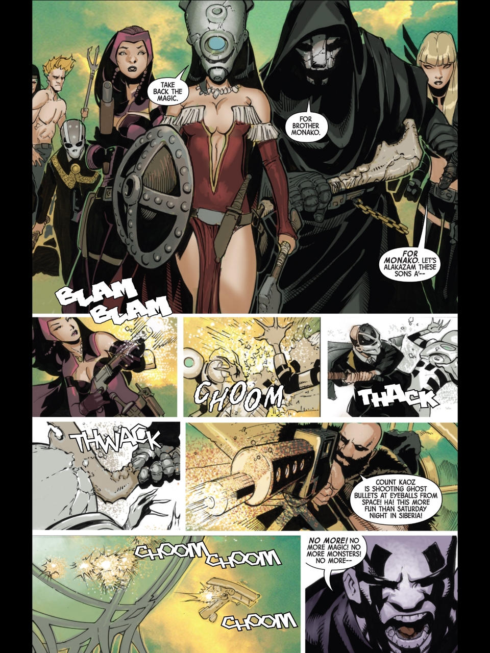 Doctor Strange #8 pg 10 by Chris Bachalo (ft Scarlet Witch), in K