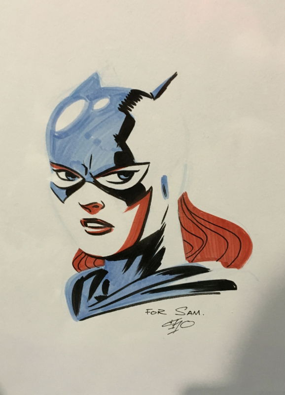 Batgirl In Comic Sam S Con Sketches And Commissions Comic Art Gallery Room