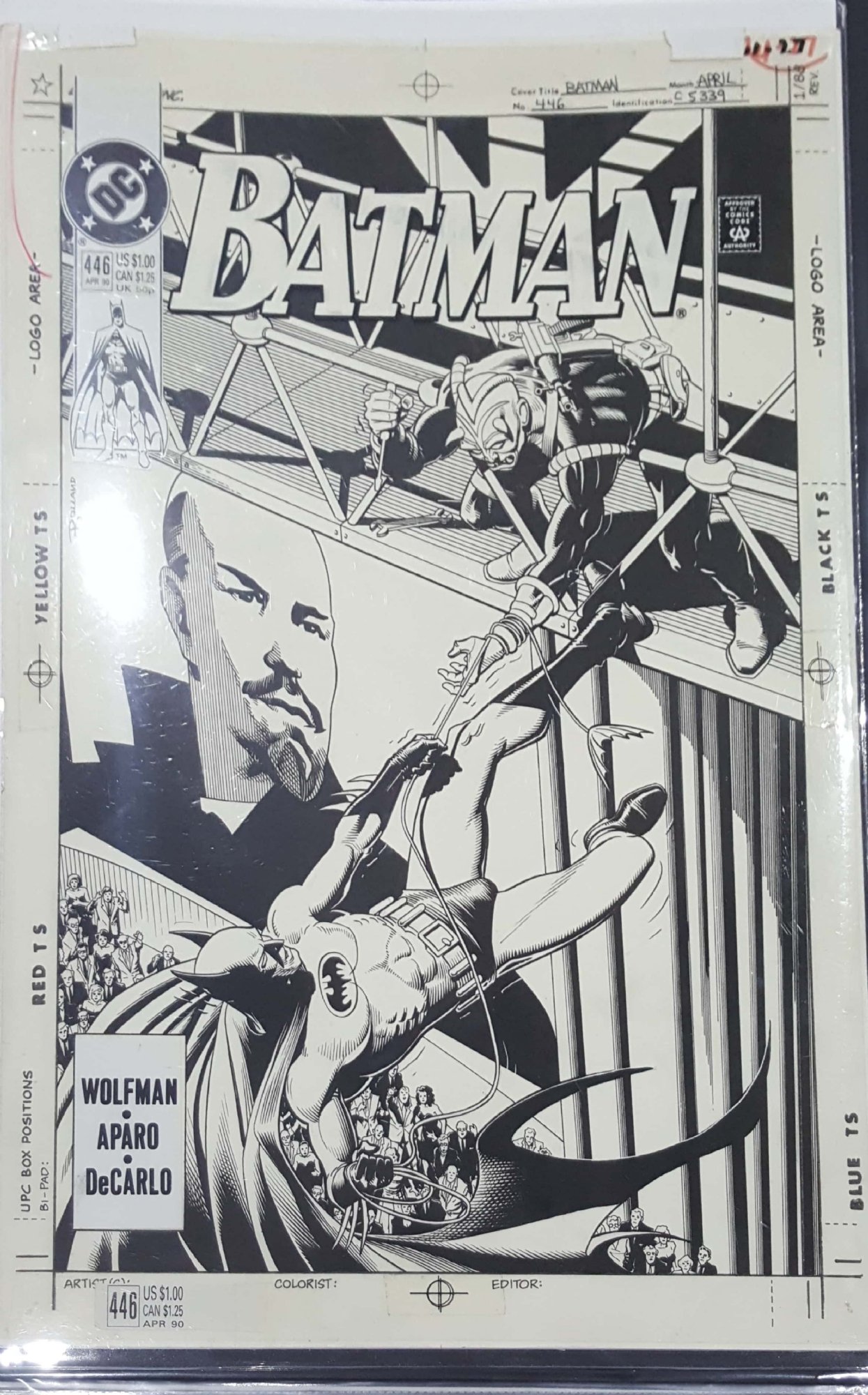 Batman 446 Cover, in Andre Zilli's Brian Bolland Comic Art Gallery Room
