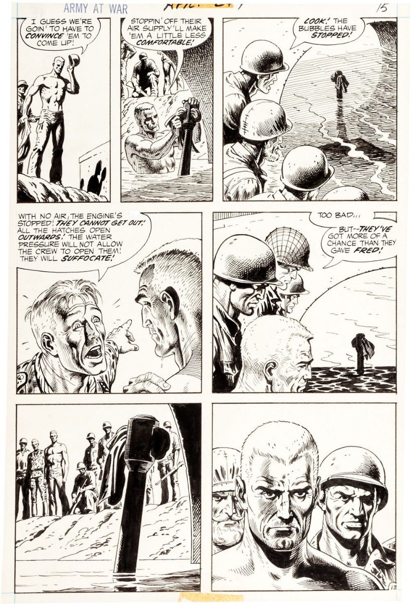 Russ Heath OAAW 244 p13, in Dan Hampton's DC Silver & Bronze war stuff ...