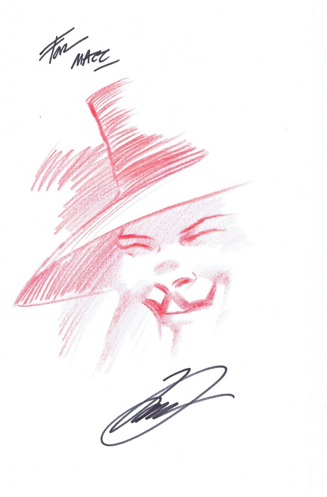 David Lloyd - V for Vendetta (Guy Fawkes) Sketch, in Matt Moore's 