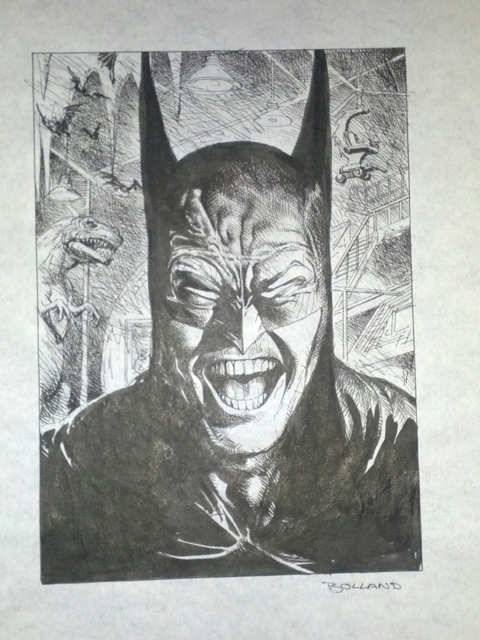 Brian Bolland - Batman sketch 1985, Speakeasy 65, August 1986, in
