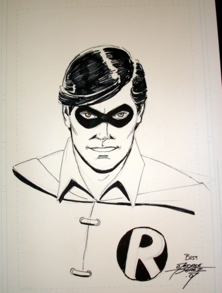 George Perez - Robin (Dick Grayson) sketch, in Matt Moore's 2 - George ...