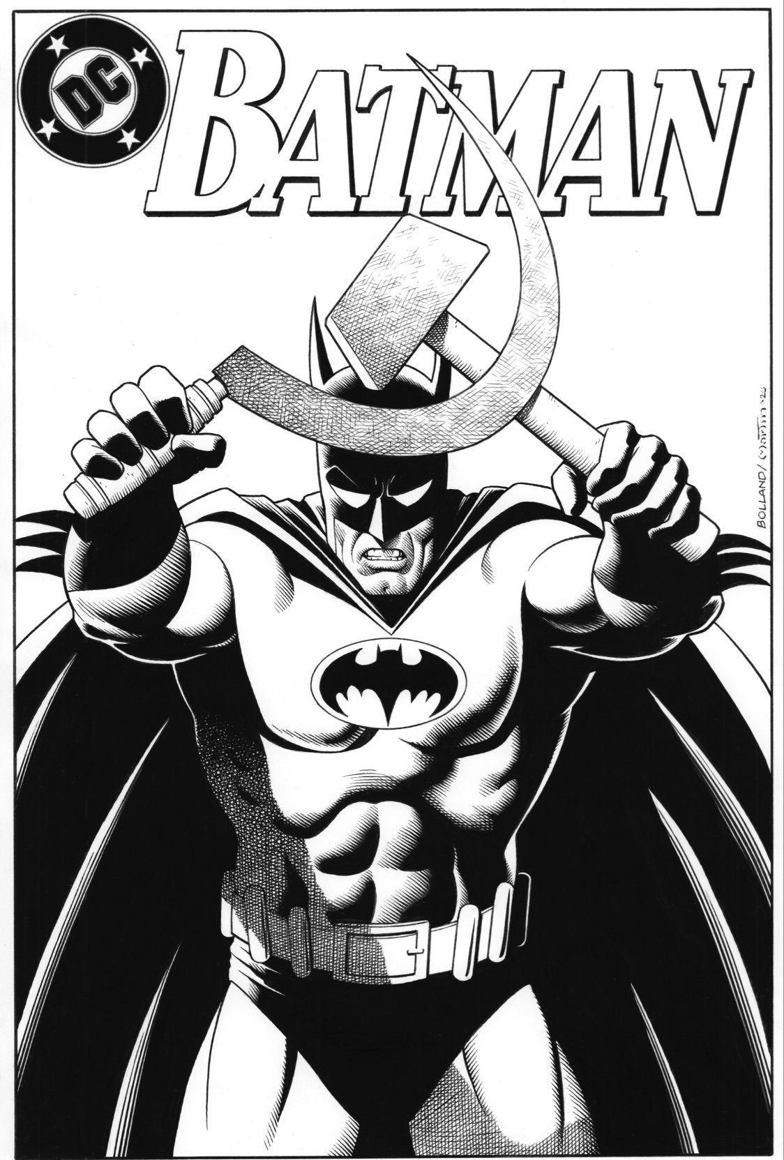 Batman and Villans DC Comics Poster by Brian Bolland