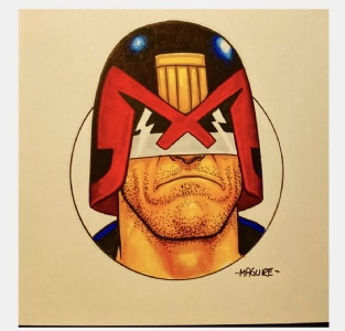 Judge Dredd by Kevin Maguire, Comic Art