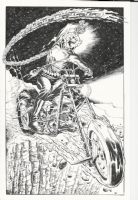 Ghost Rider  (Johnny Blaze) Cover Commission by Bob Budiansky, Comic Art