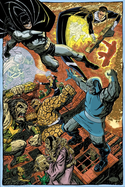 darkseid war, in javi solanes colorist's color Comic Art Gallery Room