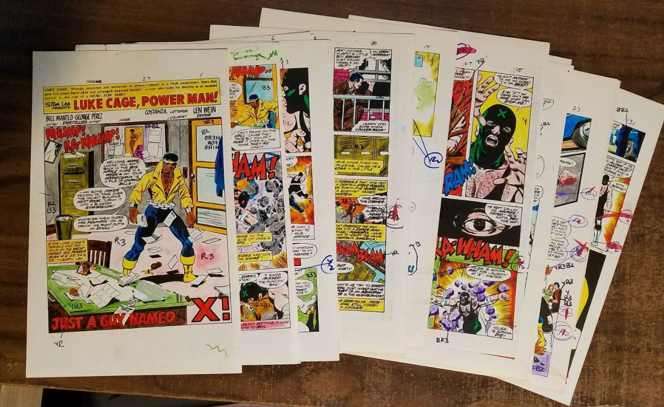 Luke Cage Power Man 27 Complete Story Color Guides, in Sean Rutan's