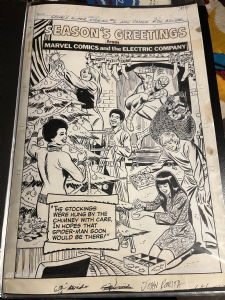 Spider-man arms of doctor octopus giant coloring book splash 1980, in  MARVIN HOOVER (SPI-D-FAN)'s SPIDER-MAN SPLASH PAGES Comic Art Gallery Room