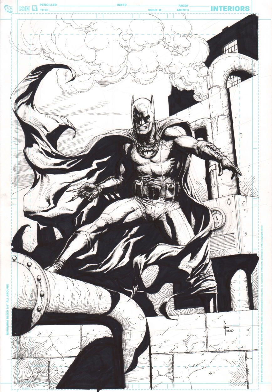 Batman: Earth One Lithograph, in Robert Lee's Gary Frank Comic Art Gallery  Room