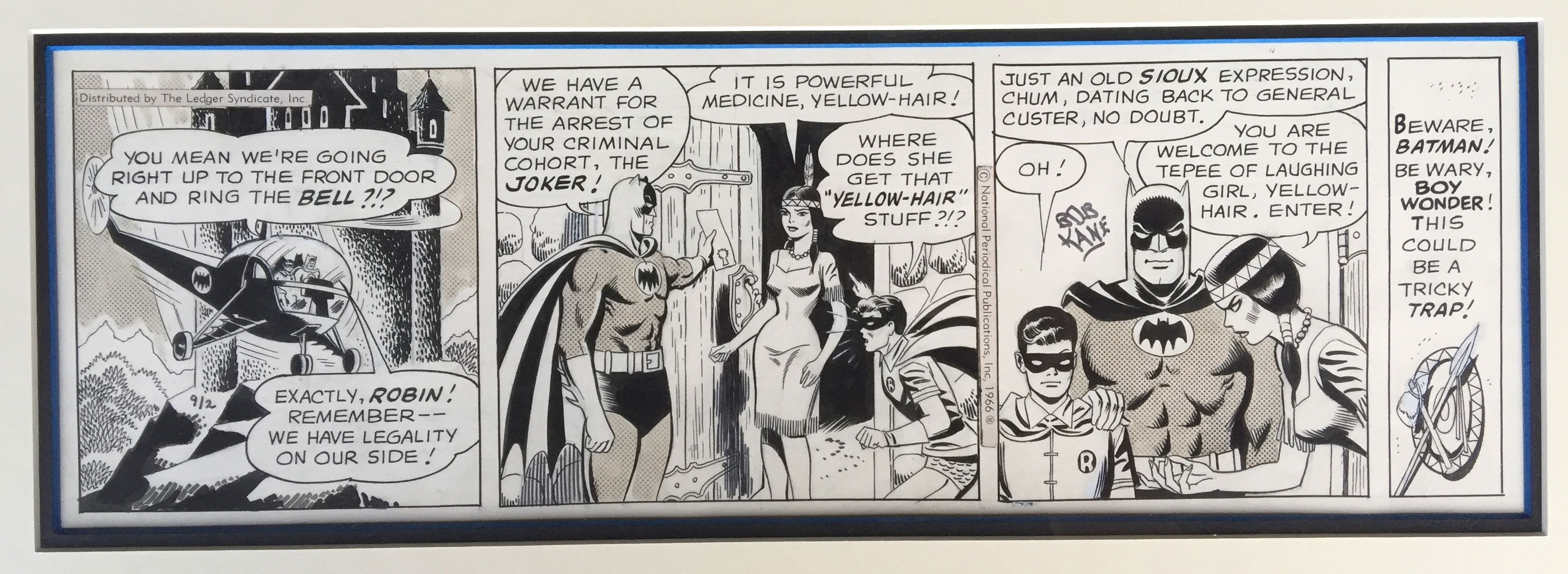 Batman daily comic strip 1966, in Bill Morrison's Newspaper Strips Comic  Art Gallery Room