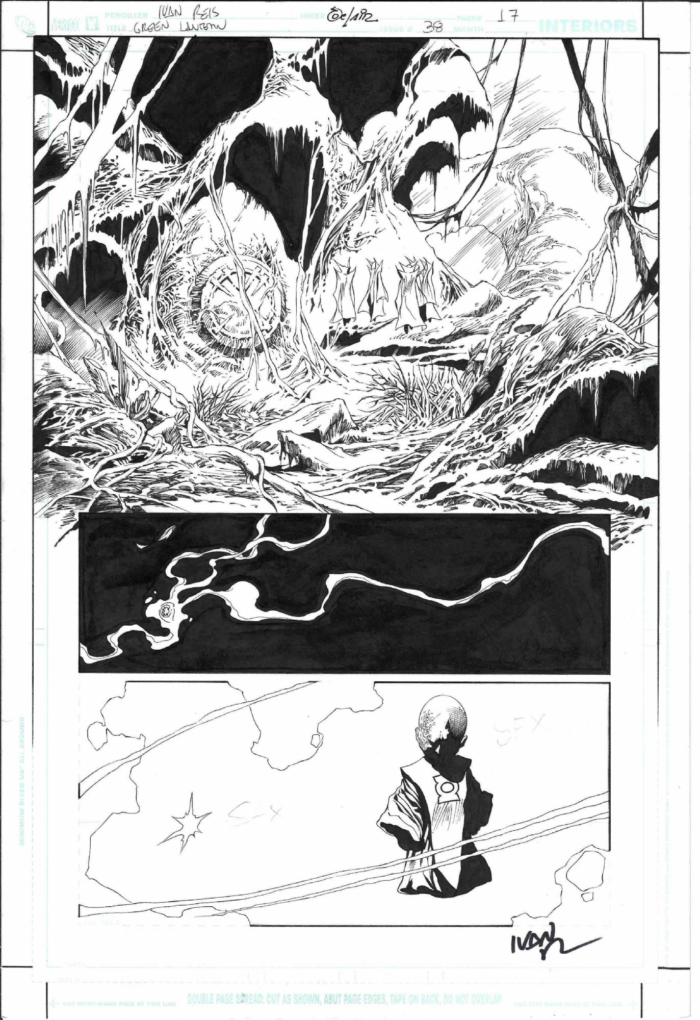 Green Lantern #38 page 17 by Ivan Reis & Oclair Albert, in Chiaroscuro ...