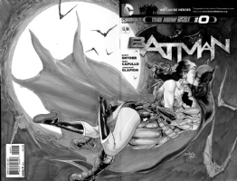 Batman and Wonder Woman sketchcover commission sample - Daiel HDR Comic Art