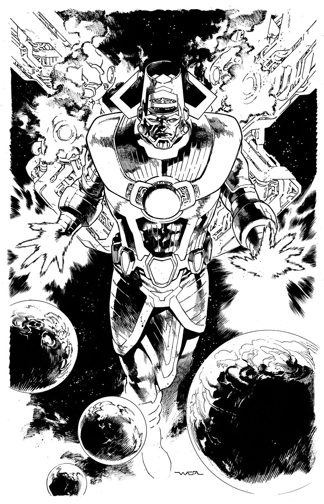 Galactus commission sample by Felipe Watanabe, in Chiaroscuro Studios's ...