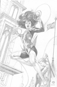 Wonder Woman #11 cover by Julian Totino Tedesco, Comic Art