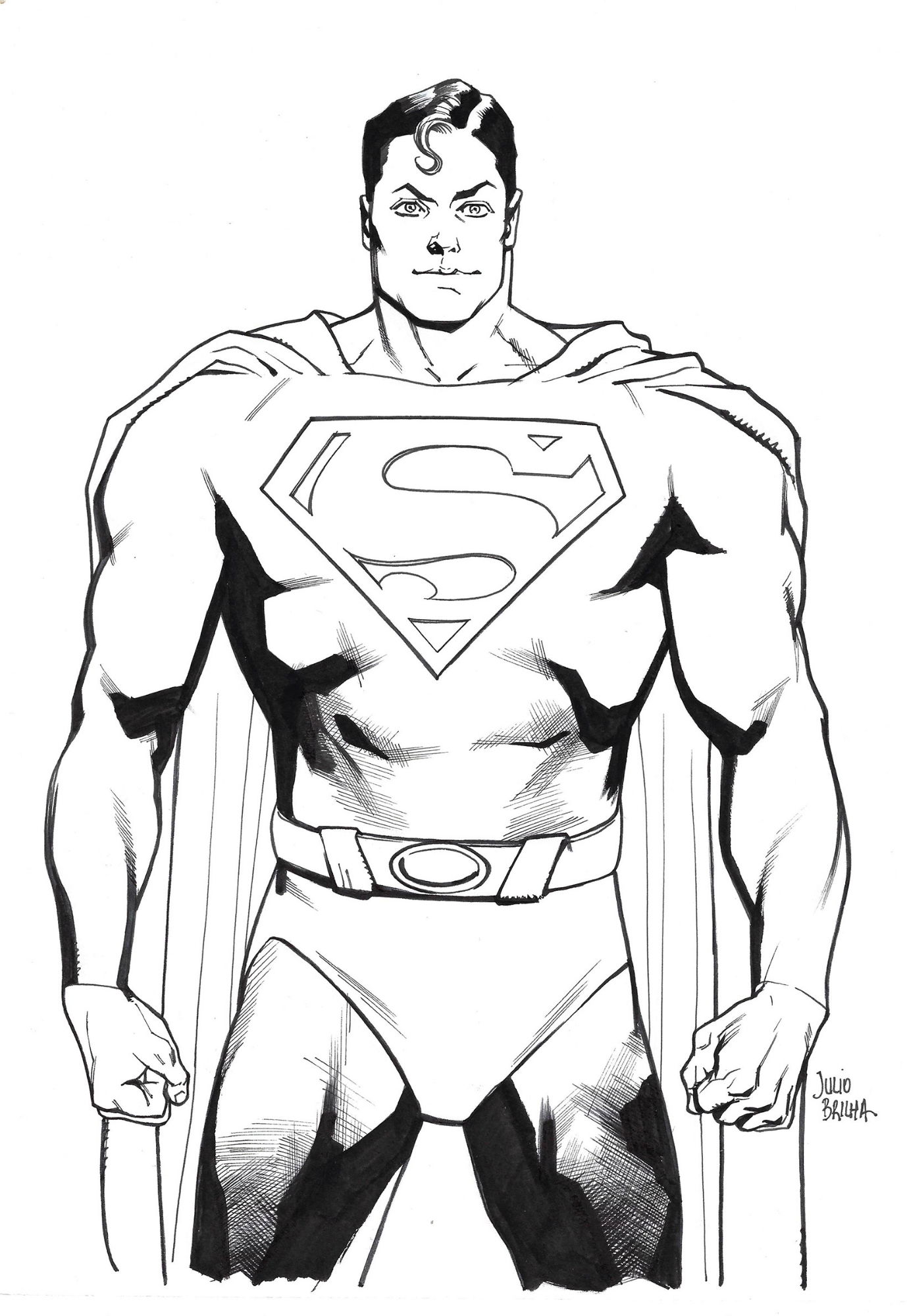 Superman - Julio Brilha, in Chiaroscuro Studios's Commissions by Julio ...