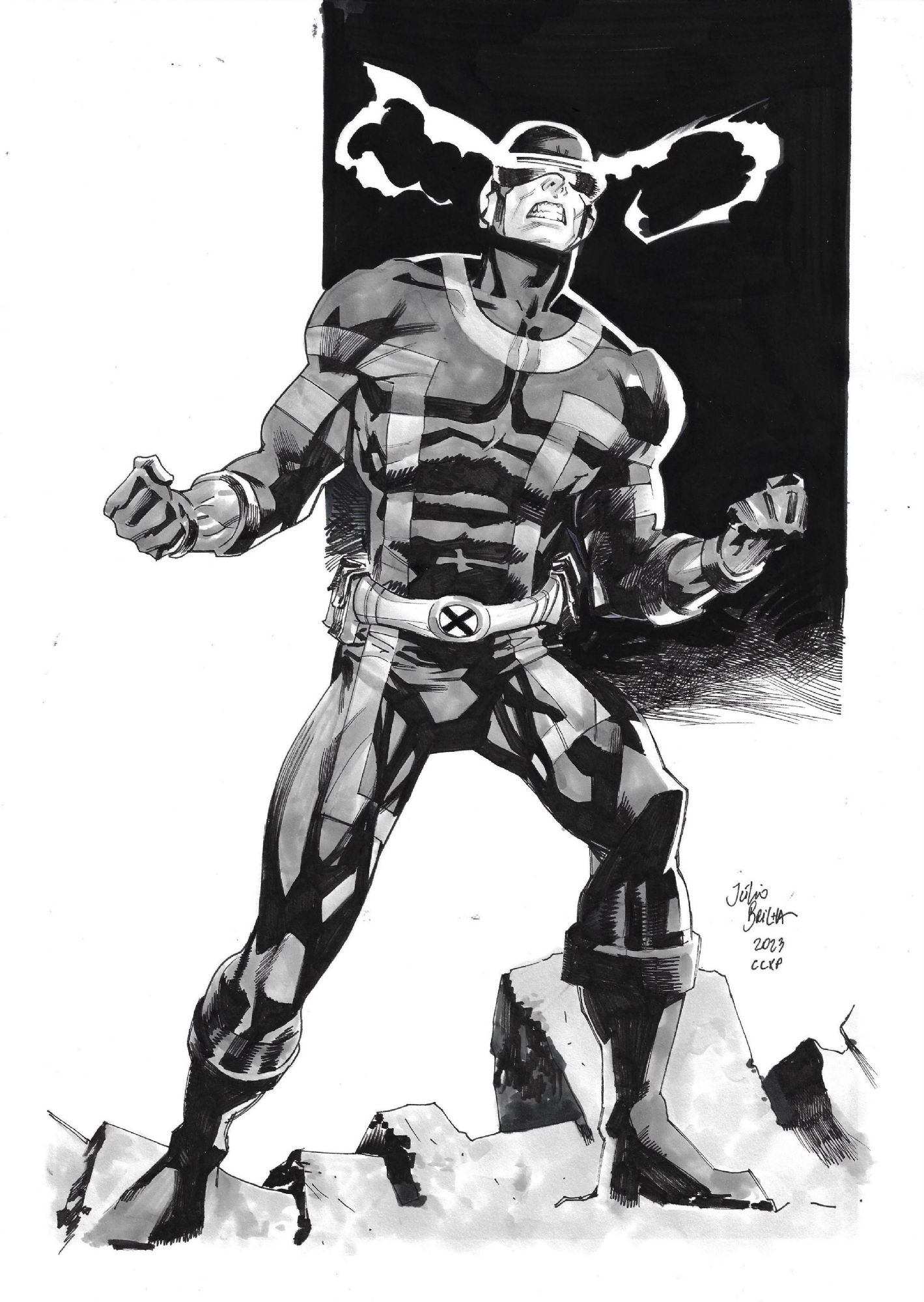 Cyclops commission sample by Júlio Brilha, in Chiaroscuro Studios's ...