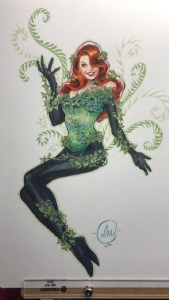 Poison Ivy illo by Lucas Werneck Comic Art