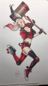Harley Quinn illo by Lucas Werneck Comic Art