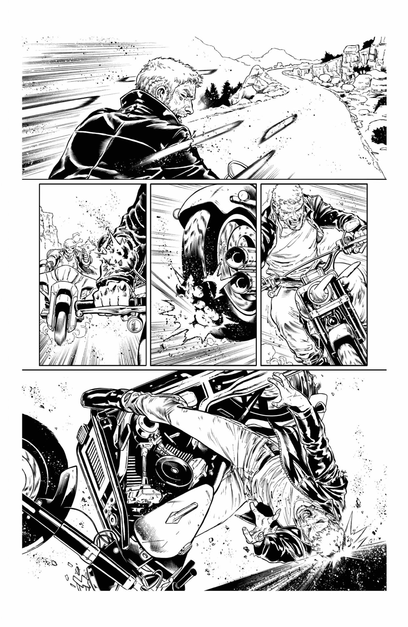 Ghost Rider #5 page 15 AP by Oren Jr, in Chiaroscuro Studios's Artist's ...