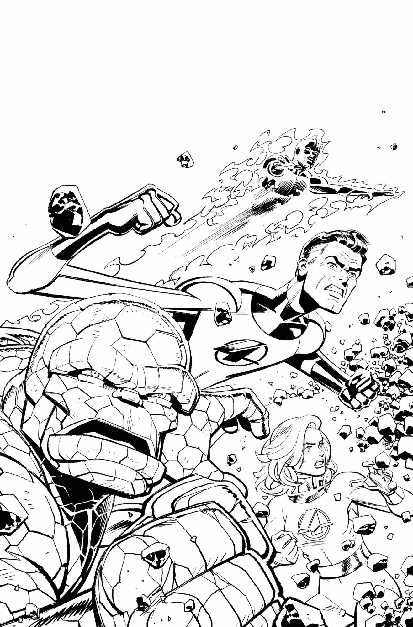 Fantastic Four #8 variant cover AP by Leonardo Romero, in Chiaroscuro ...