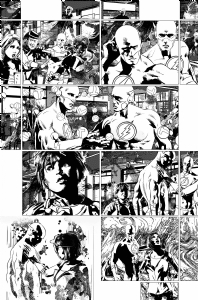The Flash #6 page 13 AP by Mike Deodato, Comic Art