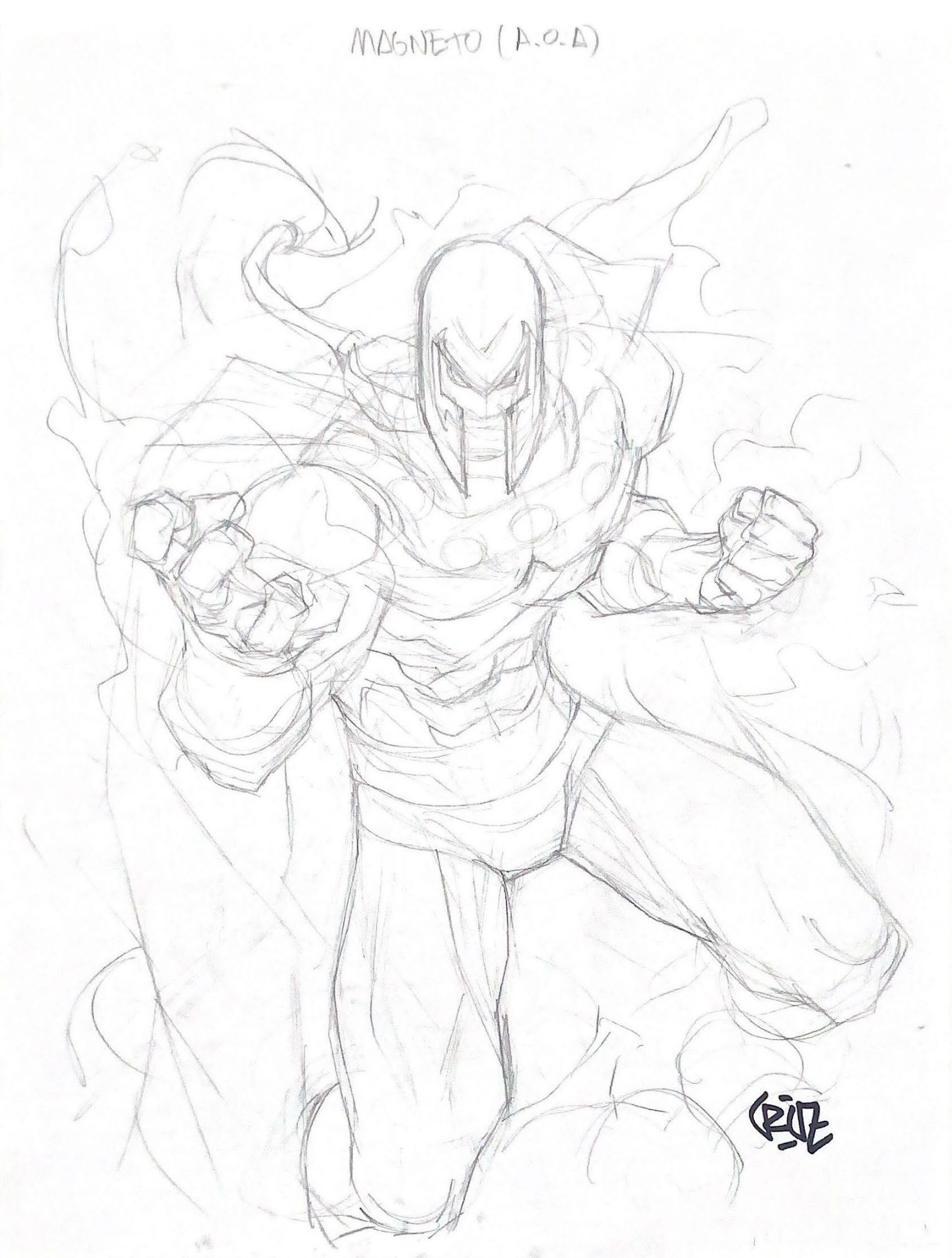 Magneto A.O.A sketch by Roger Cruz, in Chiaroscuro Studios's Studies ...