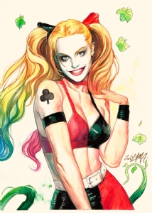 Harley Quinn Illo by Wilton Santos, Comic Art